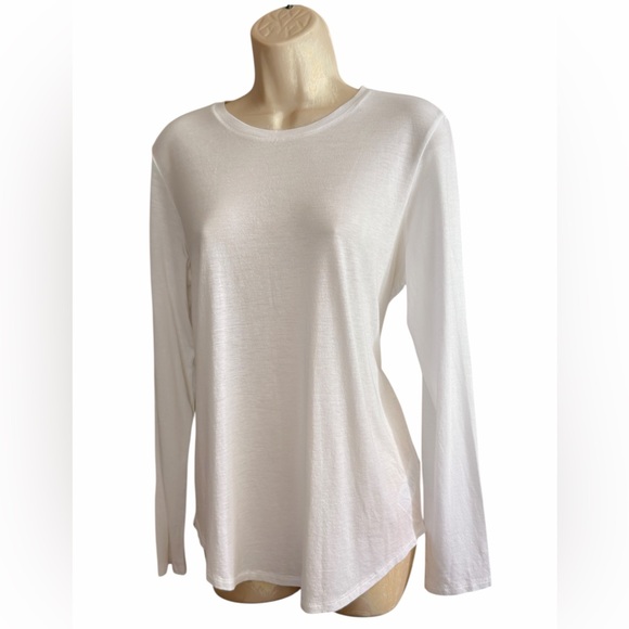 Vince White Little Boy Long Sleeve Crew Neck Top Size L – Pima Cotton Modal - Picture 7 of 9